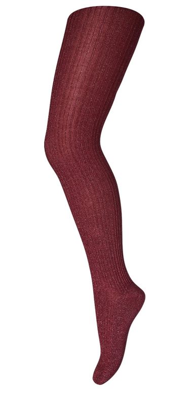 MP - Bambus/glitter strømpebukse - Celosia red