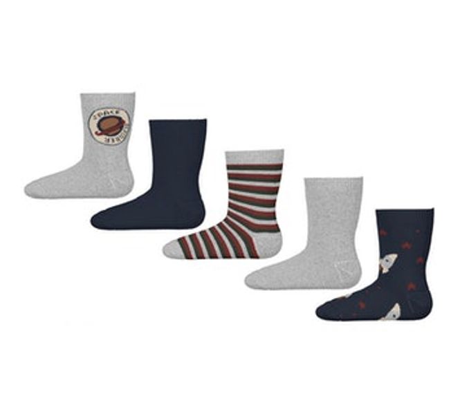 Hovedbilde NmmVagn 5p Sock - Gray Melange