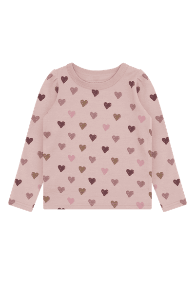 Hovedbilde Hust&Claire Abba Hearts ull/bambus trøye  - adobe ...