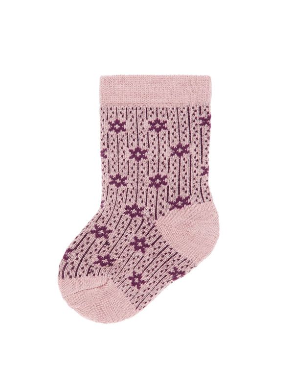 NbfWak wool 4 pack sock - Woodrose