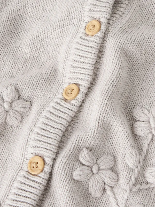 NbfToana ls Knit cardigan - Lilac Marble 