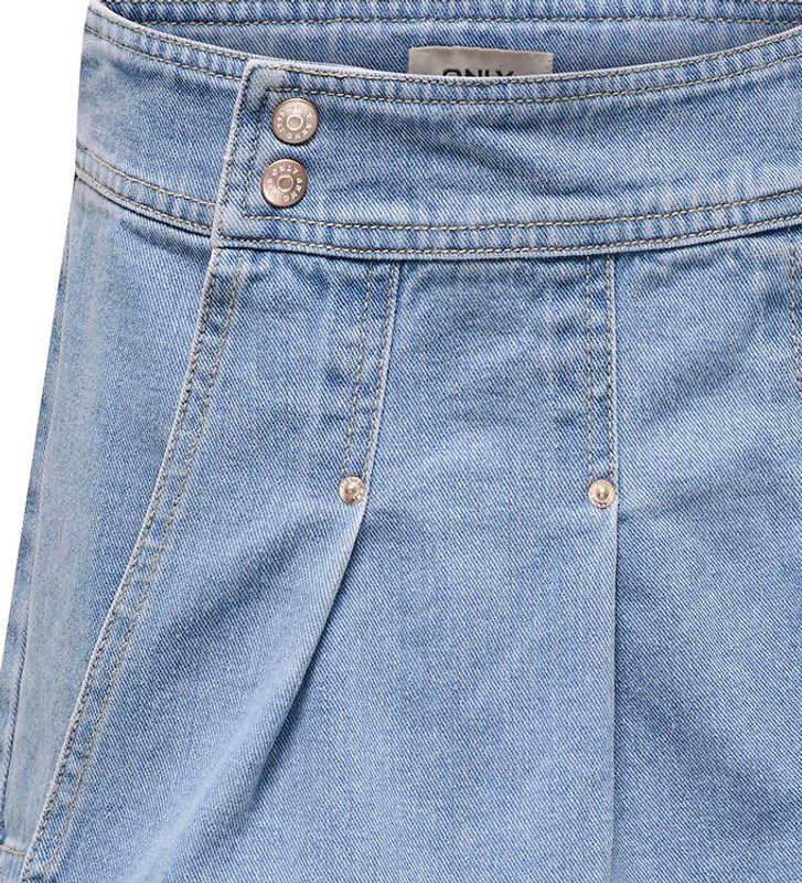 KogVenice pleated dnm skort - Light Blue Denim