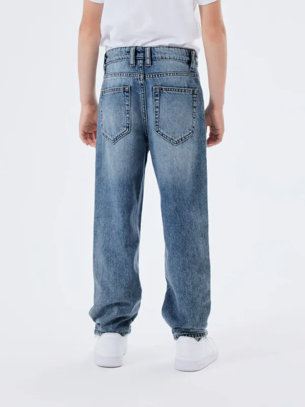 Name It Ryan Straight Jeans - 3418 Medium Blue Denim