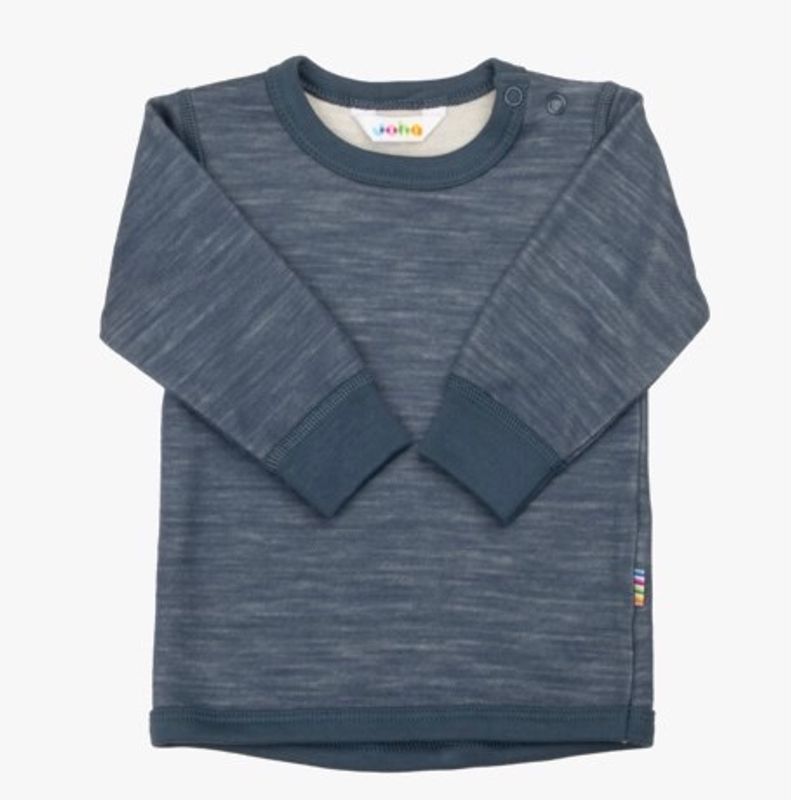 Joha ull/bambus trøye - Dark denim