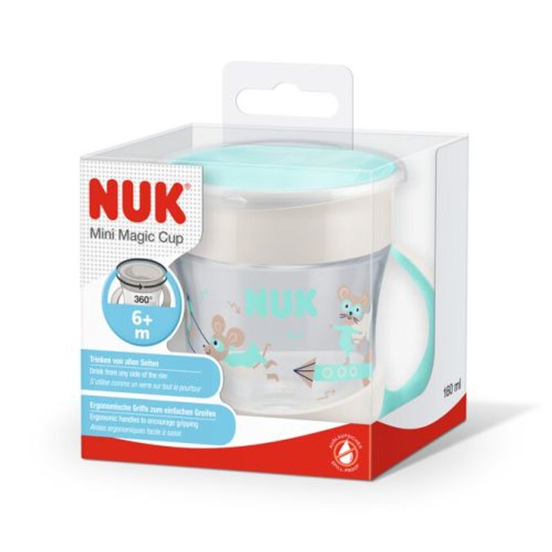 NUK Evolution Mini Magic Cup, Mouse - Turkis