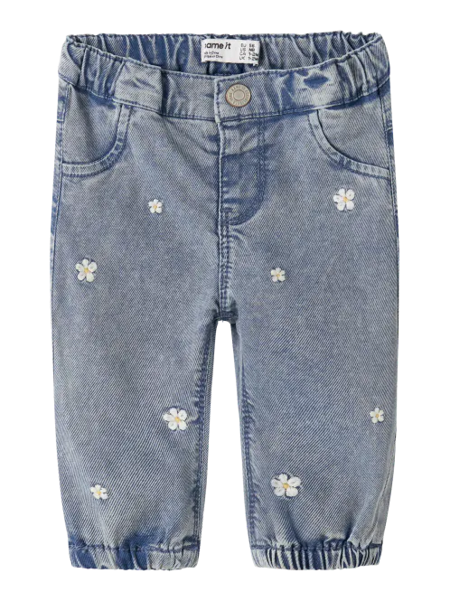 Hovedbilde Name It Rose Mom Jeans - Light Blue Denim/Flowers