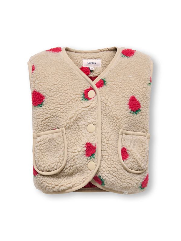 Kids Only Hoky Teddy Vest - Mink/strawberry 