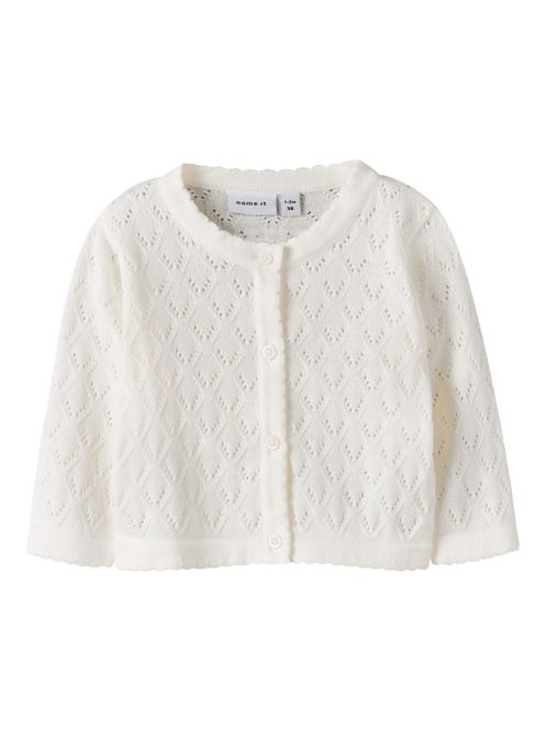 Hovedbilde Name It Desina Short Knit Cardigan - Cloud Dancer