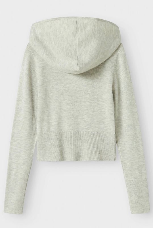 NkfNullaria ls slim sh knit wh - Light Grey Melange