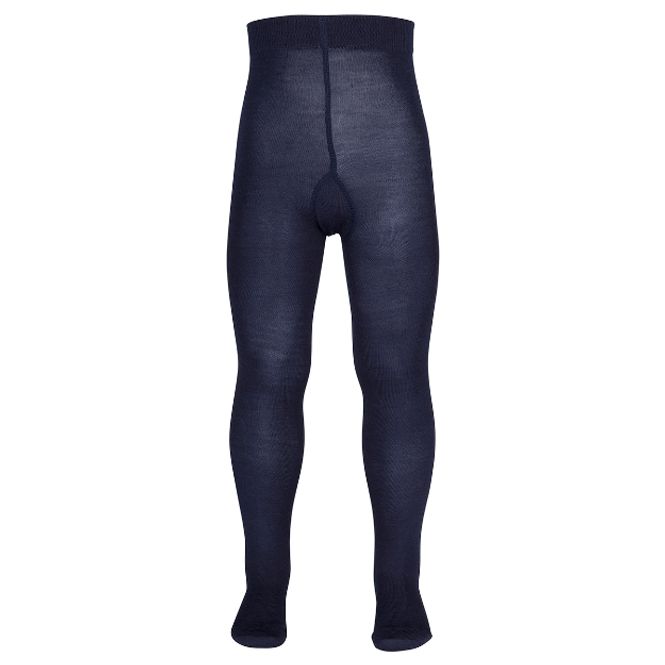 Hovedbilde Safa Ullstrømpebukse glattstrikket - Marine