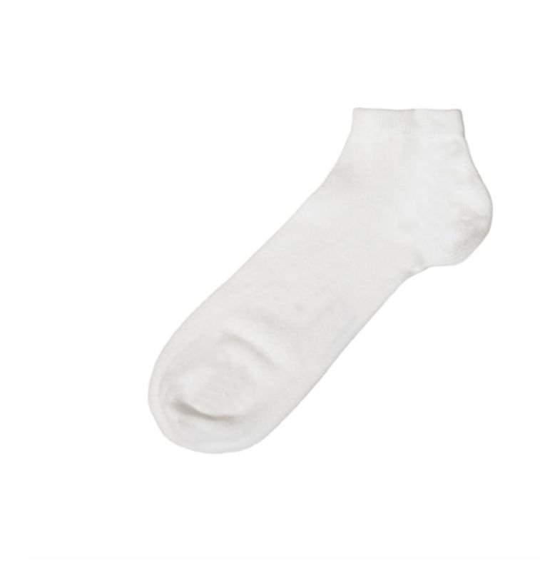 Ankelsokker i bambus -Hvit