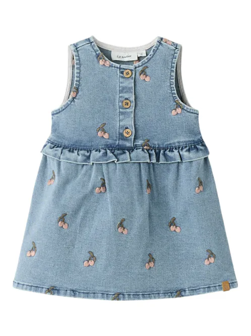 Hovedbilde Lil´Atelier Deva Denim Kjole - Medium Blue Cherry