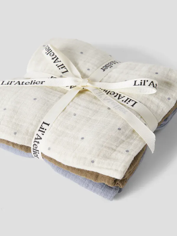 Lil’Atelier Isleys 3-pk  Nappis - Turtledove SEPIA TINT/SLEET