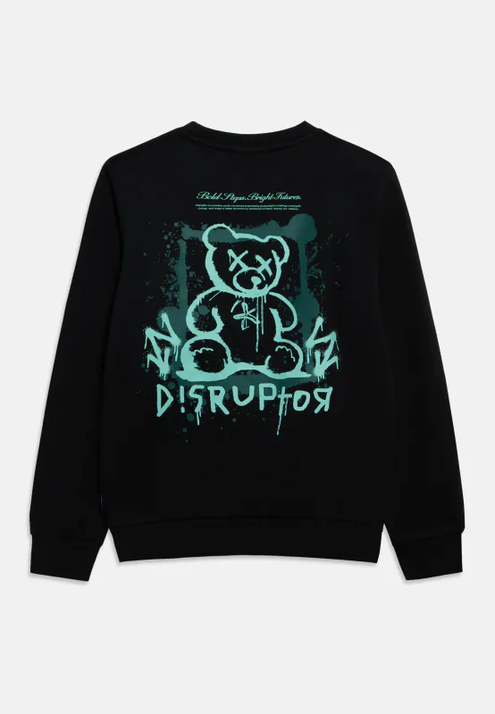 Only & Sons AS Dave crew sweat - Jet Black