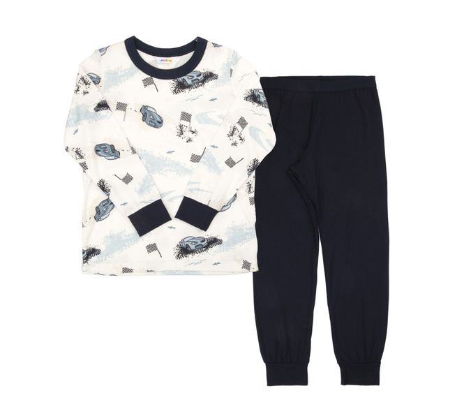 Hovedbilde Joha Bambus Pyjamas - Cars - Off White