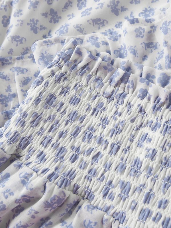 Name It Harway Skirt - Bright White/ Blue Flower