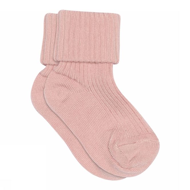 Hovedbilde MP Kids Rib baby socks - Silver Pink