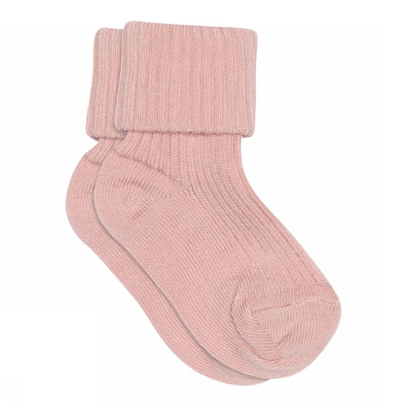 MP Kids Rib baby socks - Silver Pink