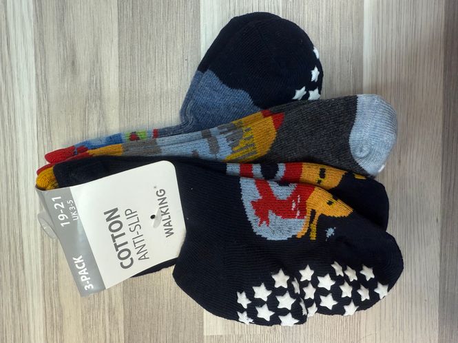 Hovedbilde Salto Bomullssokker m/antiskli 3-pk - ...