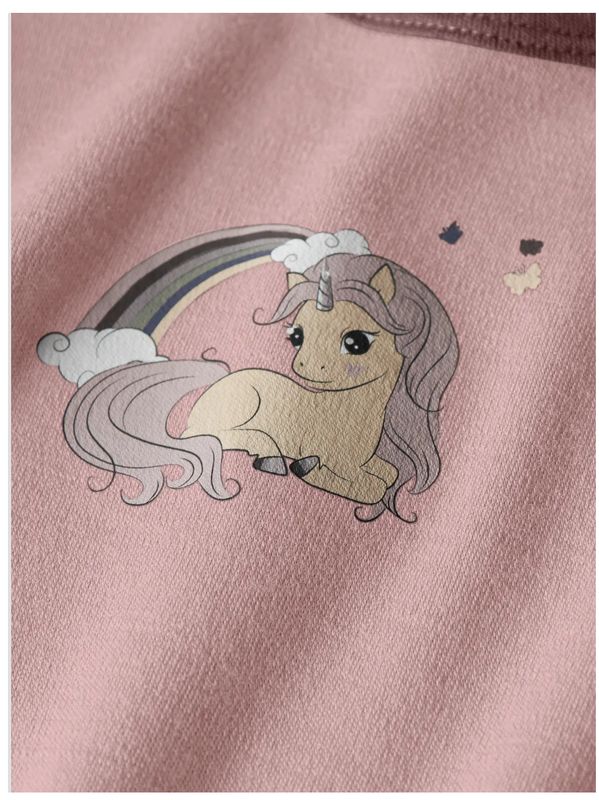 NmfWillit wool ls top - Antler/Unicorn