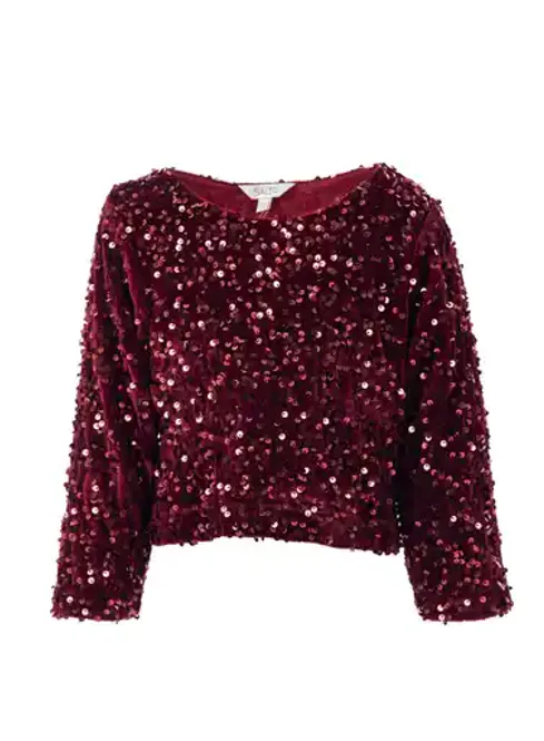 Hovedbilde Lyria paljett topp - Rød