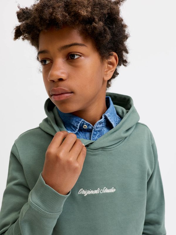 Jack & Jones Jr Norrebro Sweat Hood - Laurel Wreath