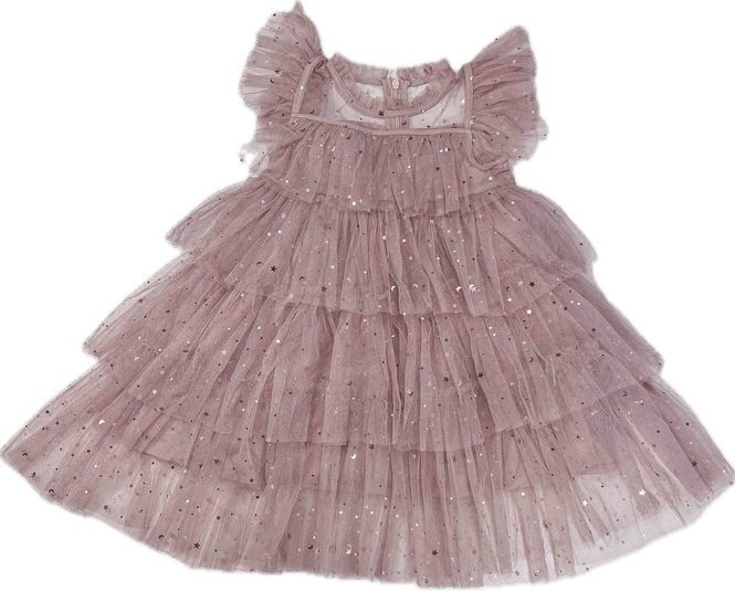 Hovedbilde Prinsessefin Star tyllkjole - Antik Mauve