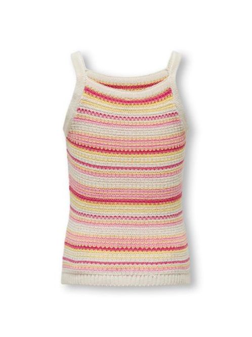 Hovedbilde KogBelli life sl stripe top knt - Ecru/Lemn Verbe