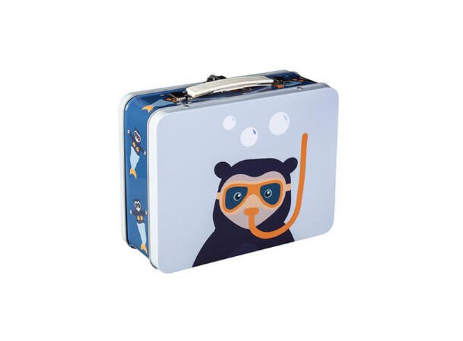 Hovedbilde Blafre Koffertboks Brillebjørn - Lys blå