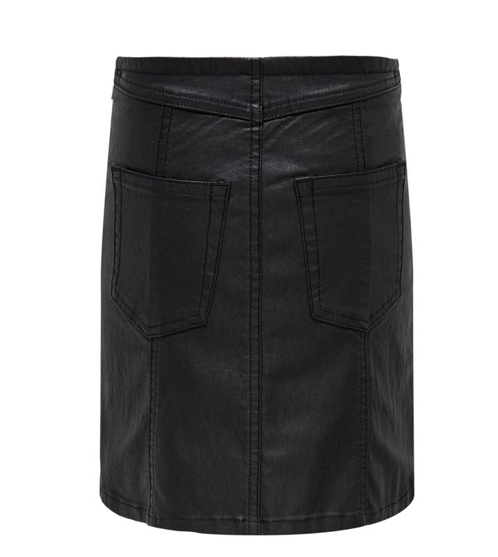 KogAiko-nya Coated Skirt - Black